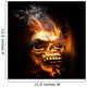 Burning Skull Wall Mural