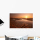Sunset Evening Beach Wall Decal Design 2