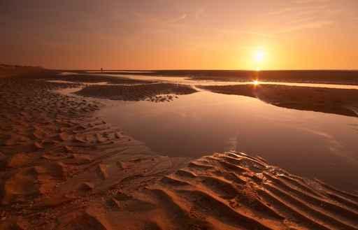 Sunset Evening Beach Wall Decal Design 2