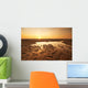Sunset Evening Beach Wall Decal Design 1