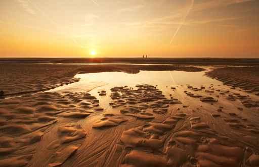 Sunset Evening Beach Wall Decal Design 1