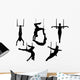 trapeze silhouette vector Wall Decal