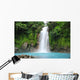 Blue waterfall in Costa Rica Wall Mural