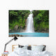 Blue waterfall in Costa Rica Wall Mural