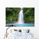 Blue waterfall in Costa Rica Wall Mural