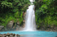 Blue waterfall in Costa Rica Wall Mural