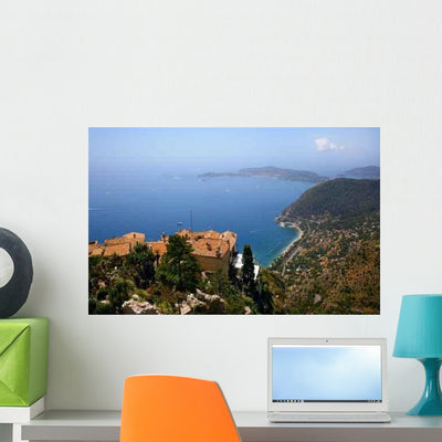Cote D'azur Wall Decal shown on a wall