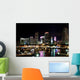 Skyline of downtown Miami at night Wall Mural
