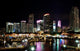 Skyline of downtown Miami at night Wall Mural