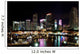 Skyline of downtown Miami at night Wall Mural