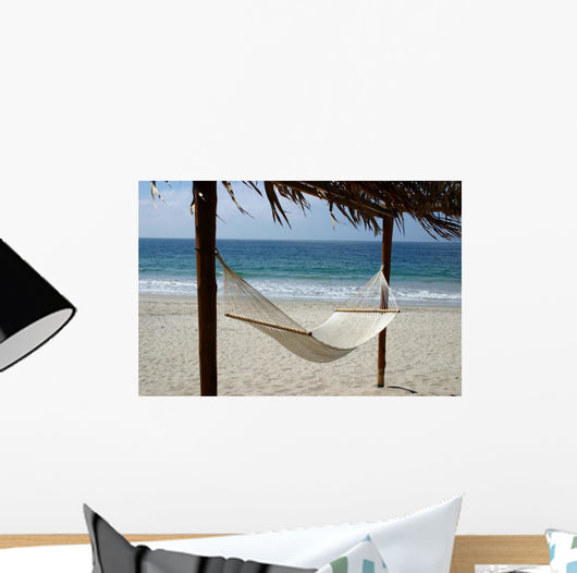 Inviting Hammock on the Beach Wall Mural