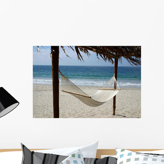 Inviting Hammock on the Beach Wall Mural