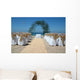 Beach Wedding with Chairs Wall Decal