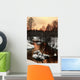 Sunset Wood Winter River Wall Decal
