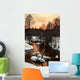 Sunset Wood Winter River Wall Decal