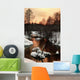 Sunset Wood Winter River Wall Decal