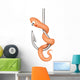 fishing hook worm Wall Decal