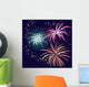 vector illustration with firework Wall Mural