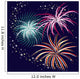 vector illustration with firework Wall Mural