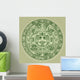Stylized Aztec Calendar Wall Mural