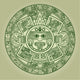Stylized Aztec Calendar Wall Mural