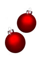 Red Christmas Balls Wall Mural