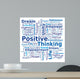 Cloud of Words - Positive Thinking Wall Decal