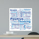 Cloud of Words - Positive Thinking Wall Decal