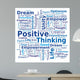 Cloud of Words - Positive Thinking Wall Decal