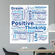 Cloud of Words - Positive Thinking Wall Decal