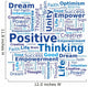 Cloud of Words - Positive Thinking Wall Decal