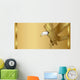 Gold Eagle Background Wall Mural