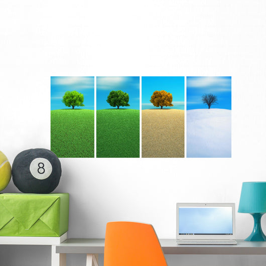 Four Seasons Wall Mural