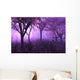 Lavender Forest 3D Render Wall Mural