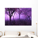 Lavender Forest 3D Render Wall Mural
