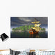 Pirate Ship with Pirates Wall Mural