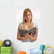Reading Bible Wall Mural