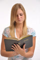 Reading Bible Wall Mural