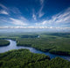 Aerial Forest River Wall Decal