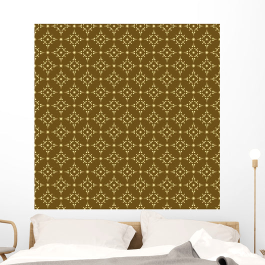 Vector Seamless Geometric Dark Wall Decal