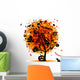 Halloween Night Tree Wall Decal