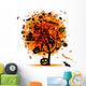 Halloween Night Tree Wall Decal