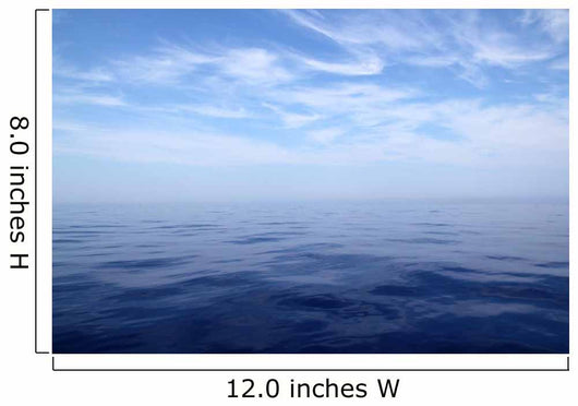 Calm sea blue water ocean sky horizon scenics Wall Mural