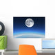 Full Moon over Earth's Wall Decal Design 2