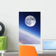 Full Moon over Earth's Wall Decal Design 1