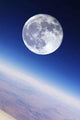 Full Moon over Earth's Wall Decal Design 1