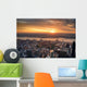 Manhattan Hudson River Sunset Wall Mural