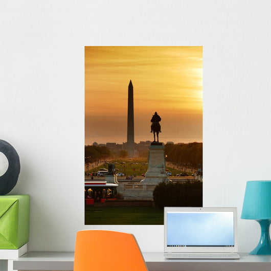 National Mall Sunset Washington DC Wall Mural