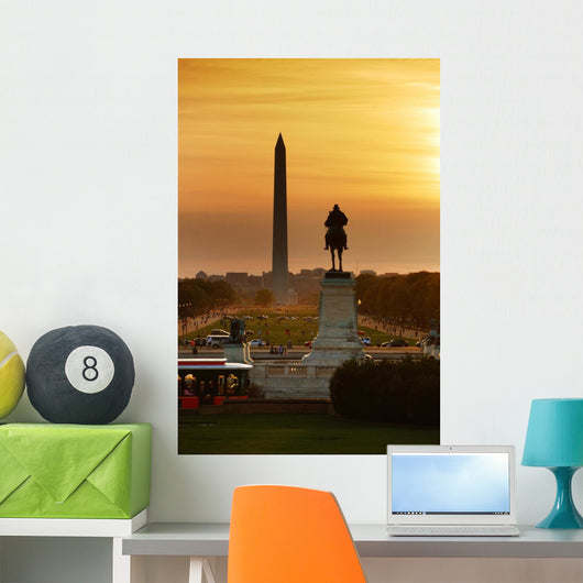 National Mall Sunset Washington DC Wall Mural