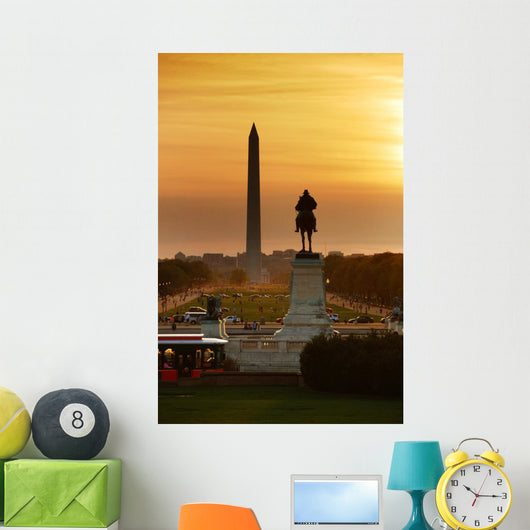 National Mall Sunset Washington DC Wall Mural